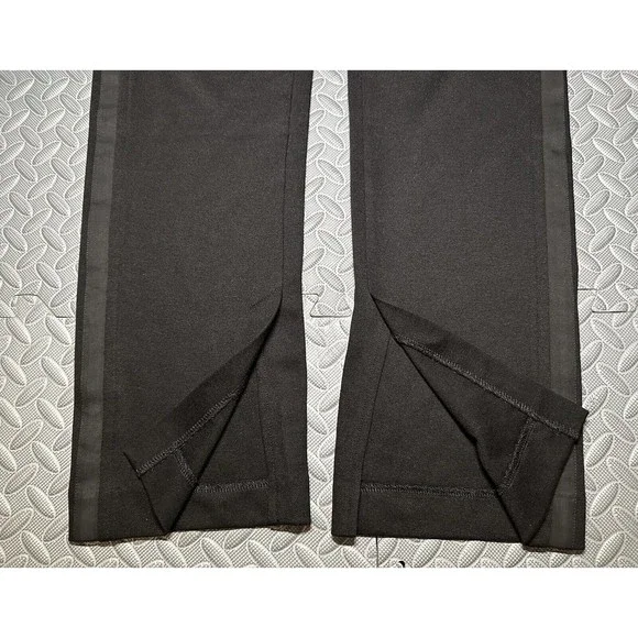 NEW rag & bone Joan Slim Fit women's black Slit cuffs stripe Pants 52%cotton L - Picture 11 of 11